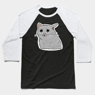 Crying Cat Baseball T-Shirt